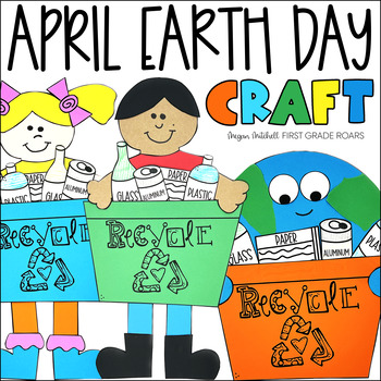 Preview of Recycling Earth Day Spring Craft April Activity