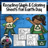 Recycling Glyph and Coloring Sheets for Earth Day