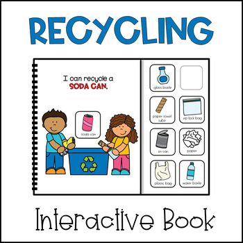 Preview of Recycling Interactive Book |  Earth Day