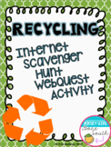 Recycling Internet Scavenger Hunt WebQuest Activity