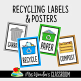 Recycling Labels - Reduce, Reuse, Recycle - Earth Day Acti