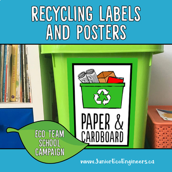 Preview of Recycling Labels, Turn off the lights, Recycling Posters, Eco Club, Eco Team
