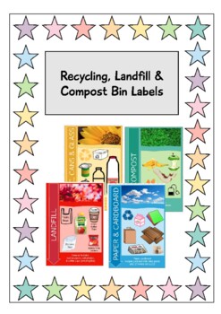 Preview of Recycling, Landfill and Compost Bins Labels