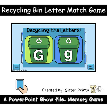 Preview of Recycling Letter Match Game