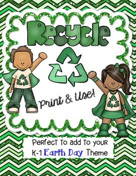 Preview of Recycling - Print & Use FREEBIE