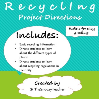 Preview of Recycling Research Project