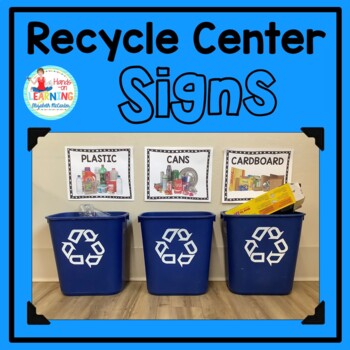 Recycling Signs for Recycling Center by Elizabeth McCarter | TPT