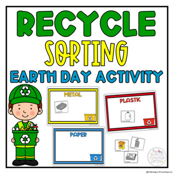 Preview of Recycling Sort Earth Day Activity