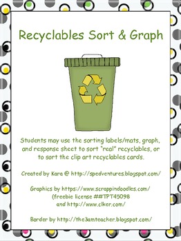 recycling sort and graph by sped ventures teachers pay