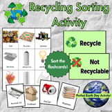 Recycling Sorting Activity (Earth Day, Montessori, Prescho