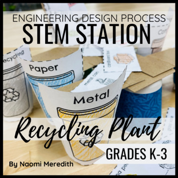 Preview of Recycling Sorting Activity | STEM Challenge | Digital & Printable