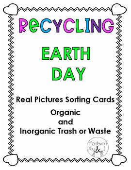 Preview of Recycling Sorting Cards with Real Pictures
