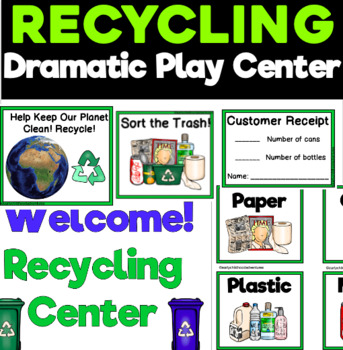 Preview of Recycling Sorting Dramatic Play Center