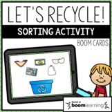 Recycling Sorting Earth Day Activity BOOM Cards Distance Learning