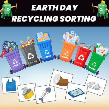 Preview of Recycling Sorting Earth Day Worksheets | Recycling Sort Activity
