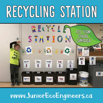 Preview of Recycling Station Project | Eco Club | Reduce school waste | Recycling Activity