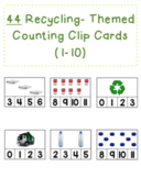 Recycling-Themed Counting Clip Cards