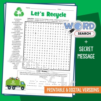 recycle vocabulary teaching resources teachers pay teachers