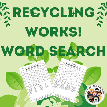 Preview of Recycling Works! Word Search