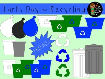 Preview of Recycling and Earth Day Clip Art Freebie