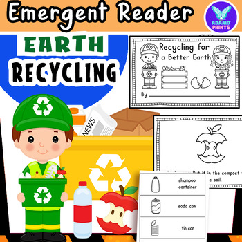 Preview of Recycling for a Better Earth Emergent Reader Mini Book Activities NO PREP