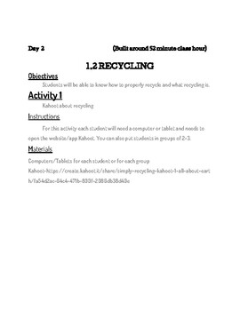 Recycling lesson plan By: Simply Recycling (Lesson 2.1) by Simply Recycling