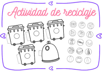 Preview of Reciclaje manualidad descargable