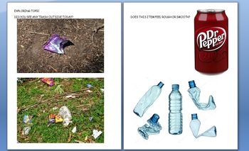 Preview of Recycling study question of the day pictures creative curriculum