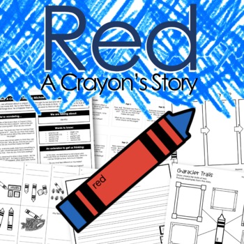 Preview of Red: A Crayon's Story Interactive Read Aloud and Activities | Identity | SEL