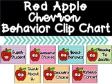 Red Apple Chevron Behavior Clip Chart