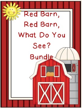 Preview of Red Barn What Do You See Bundle
