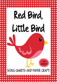 Red Bird, Little Bird : Song charts and paper craft for Japanese!