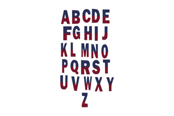 Preview of Red & Blue Letters A to Z