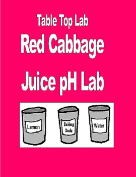 Preview of Red Cabbage   CHEMISTRY Student DIY Kitchen Lab