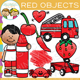 Red Color Objects Clip Art