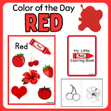 Red Color of the Day Little Coloring Book & Chart Poster P