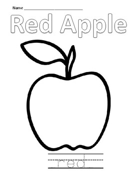 Red Coloring Activity by Refine Montessori | Teachers Pay Teachers