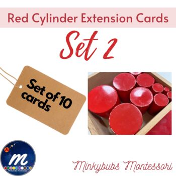 Preview of Red Cylinder Extension Control Cards Set 2 - Print & Go!