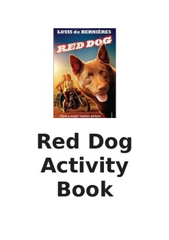 Preview of Red Dog Novel Booklet