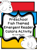 Preschool Fish Themed Emergent Reader Coloring Activity