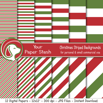 red and green stripes background