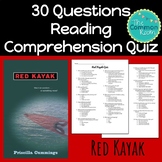 Red Kayak Comprehension Test or Quiz