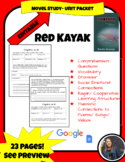 Red Kayak Novel Study Unit Packet w/Social Emotional & Kag
