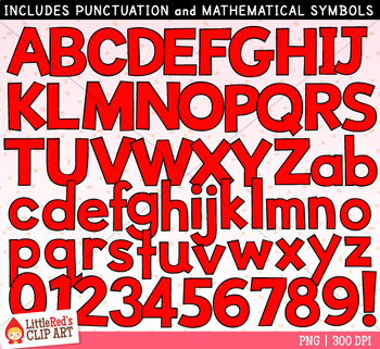 Stamp Clipart: Letters and Numbers by Teacher Laura