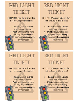Preview of Red Light Ticket