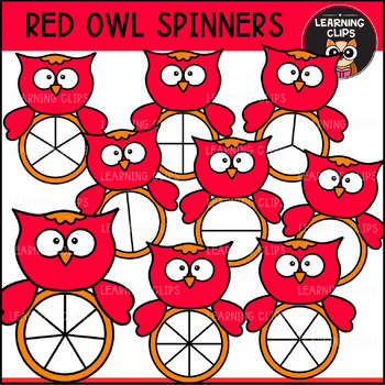 Preview of Red Owl Spinners Clipart