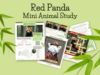 Preview of Red Panda Animal Unit Mini-Study