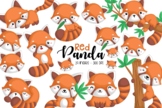 Red Panda Clipart - Cute Animal Clip Art - Cute Mammal