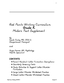 Red Pants Writing Grade: K Modern Text Supplement