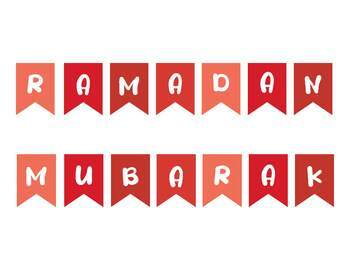 Preview of Red RAMADAN MUBARAK Banners for RAMADHAN Month 2024